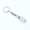 304 Stainless Steel Mini Egg Whisk Keychain Charm Kitchen Utensil Key Chain Ring