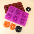 2024 New Bears Cats Silicone Donut Mold Non-Stick Silicone Doughnut Pan Set Heat Resistant Dishwasher Safe Perfect Donut Cake
