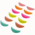 Custom LOGO 6 Pairs Lash Perm Rod with Lower Lash Lift Shield Glueless Lash Lift shields Reusable Korean Lash Lift Pads MegaBDM