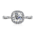 D Color Moissanite Diamond Jewelry With Certificate 925 Sterling Silver Square Halo Wedding Engagement Ring Destiny Jewellery