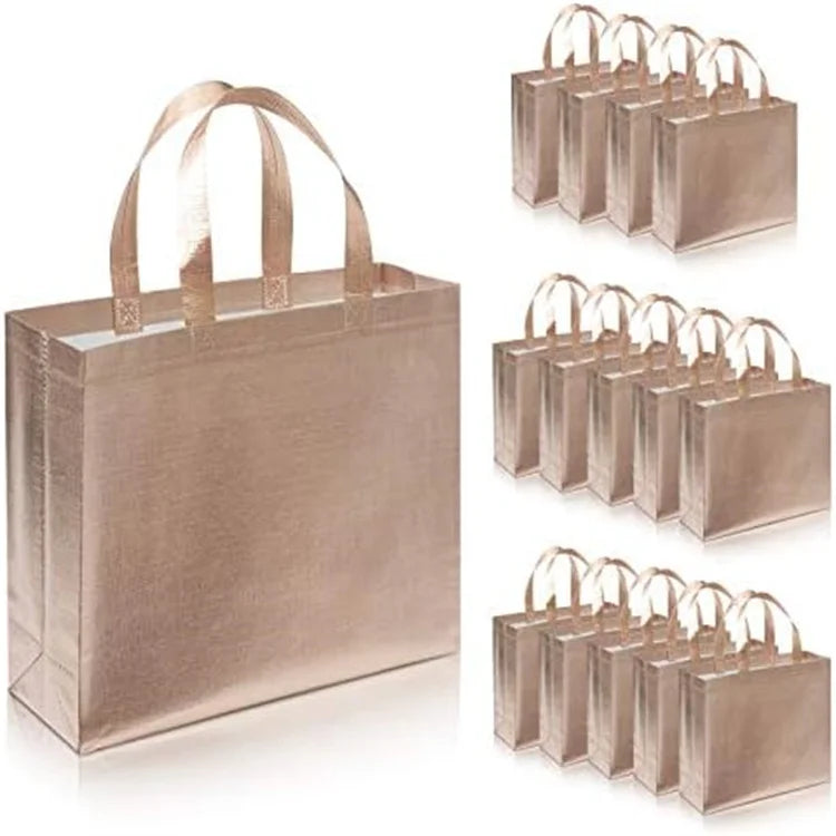 Manufacturer Wholesale Reusable Shopping Gift Bag Recycled Eco Laminated Non Woven Fabric Tote Bag With Custom Printed Logo