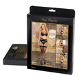 Box Package Velvet Comfortable Blue 3 Piece Lingerie Set Female Bra-Panty Female Underwear and Bras