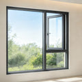 Modern Narrow Frame Impact Resistant Hurricane Proof Aluminum Casement Window for Coastal Villa Exterior Use