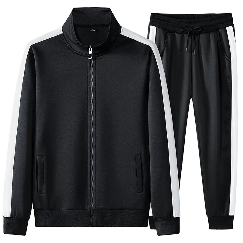 China Bangladesh Factory Price OEM Customized Logo Embroidery 2026 Korean Style Loose Fit Casual Men Sportswear Two Piece Set MegaBDM