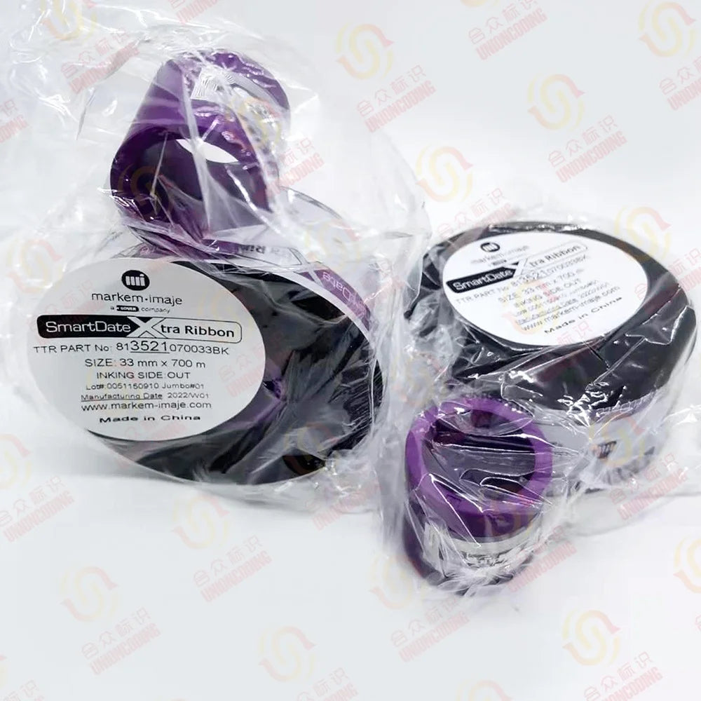 Markem 3521 33*700m Original Tto Ribbon High Performance Thermal Transfer Clear and Durable Printing Effect