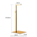 For Chrome Stainless Steel Modern Portable Custom Logo Luxury Promotion Rack Purse Backpack Bag Handbag Display Stand