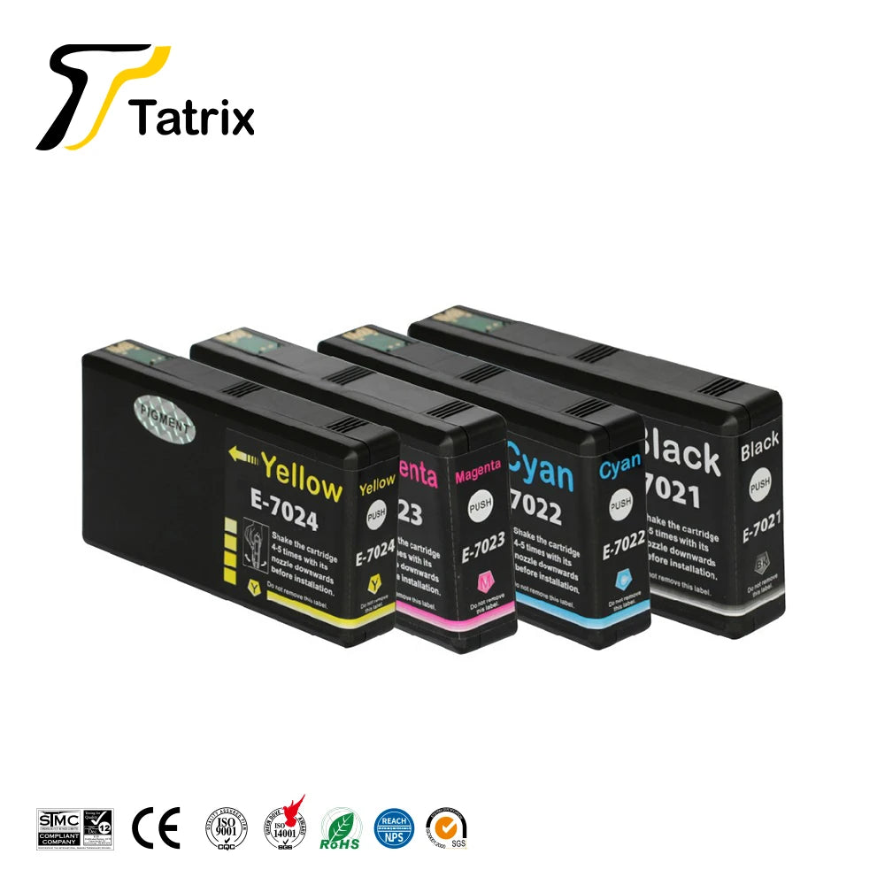 Tatrix epson T7021 T7022 Germany Warehouse Spot Compatible Ink Cartridge for epson WP-4000/4015DN/4500/4515DN