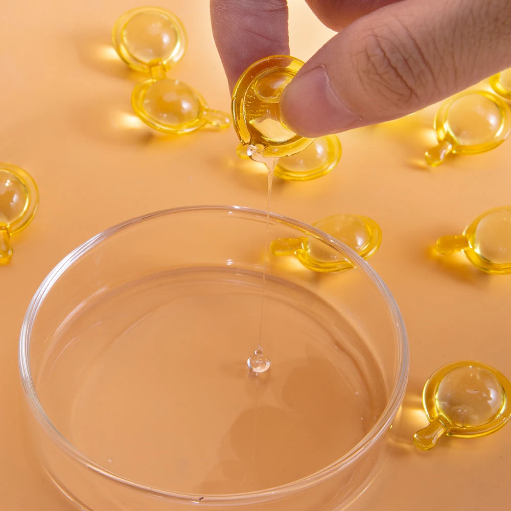 Hair Care Capsules With Argan Oil Anti-Frizz & Hair Repair and Smooth Essence Oil Nourishing Hair Treatment for Dry Damaged Hair