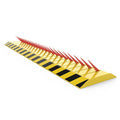 Manual Spike Barricade One Way Vehicle Blocker Tire Killer Steel Speed Bump Barricade Traffic Safety Vehicle Road Spike MegaBDM
