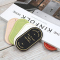 Artistic Metallic Foil PU Leather Classic Reusable Mixed Colors Bookmarks Quote Oval Page Holders Perfect Bookmark Clips Gift