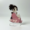 Custom Hologram Rainbow Acrylic Keychain Phone Charm Acrylic Display Cartoon Shaker Stand Acrylic Standee Phone Holders