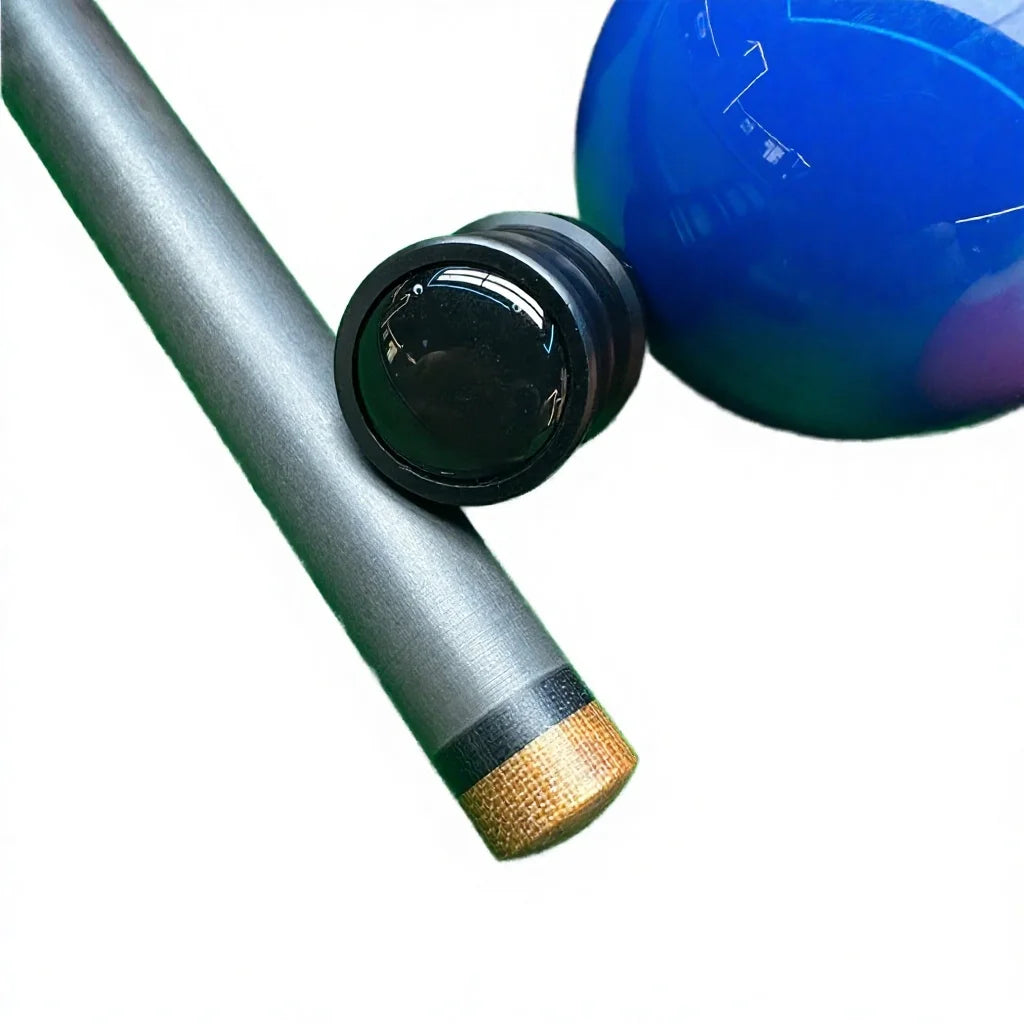 Banniball Professional Carbon Fiber 1/2 Split Cue-Lightweight Low Deflection Pool Cue Carbon Fiber Shaft
