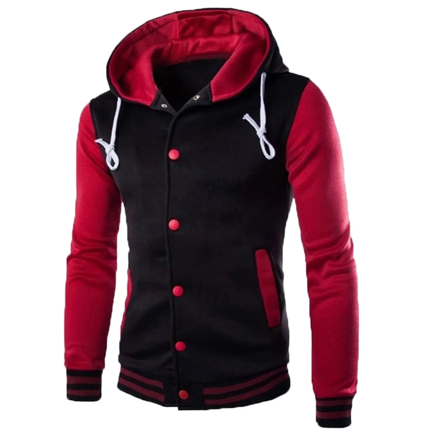 Wholesale Custom Logo Men's Varsity Jackets Long Sleeves Embroidery Baseball Design White Black Custom Versity Jackets Winter