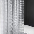 Clear Shower Curtain Waterproof White Plastic Bath Curtains Liner Transparent Bathroom Mildew PEVA Home Luxury with Hooks