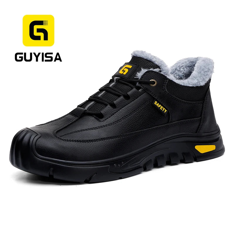 GUYISA New Safety Shoes Can Accept Custom Steel Toe Warm Safety Shoes