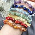 7 Chakra Healing Crystal Chip Bracelets Natural Irregular Stone Beaded Bracelets for Women Lucky Bracelets MegaBDM