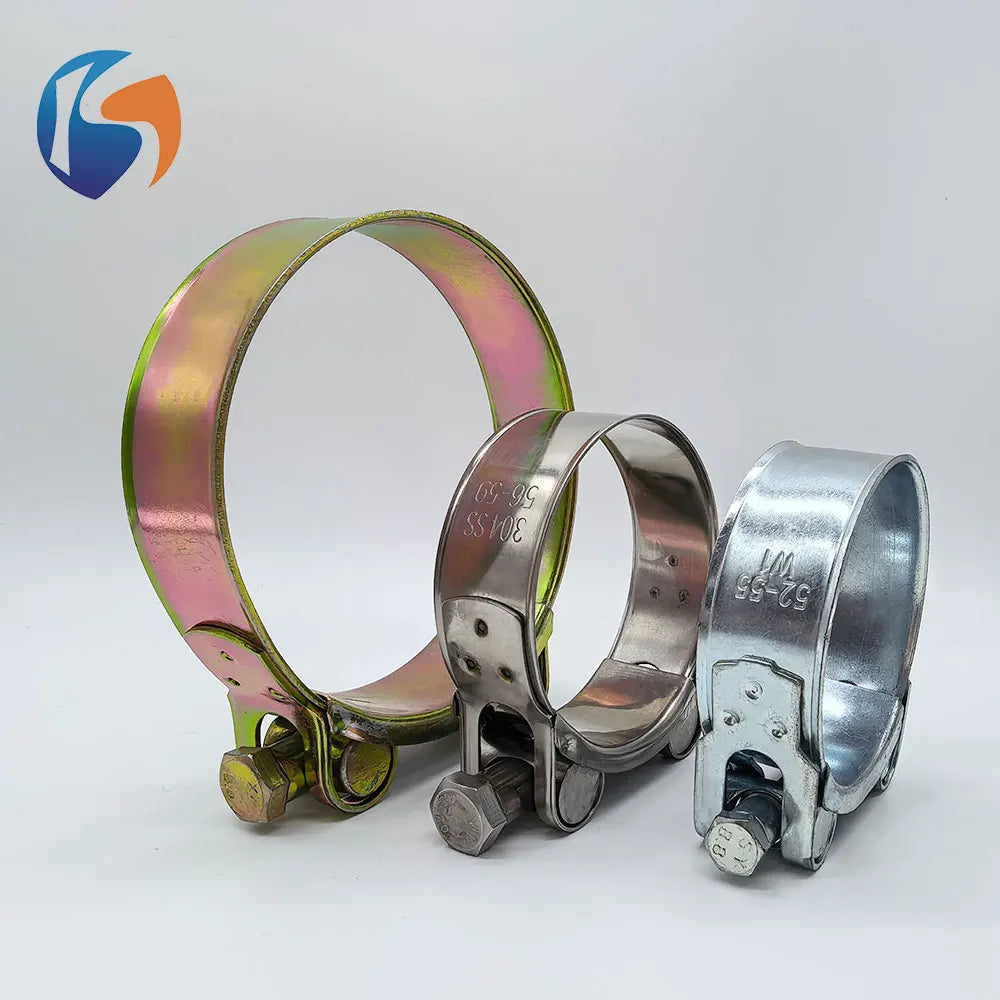 Euro Type Super Strong Hose Clamp Zinc Plated Heavy Duty Pipe Hoop for Hydraulic Water Oil Tubing Connection MegaBDM