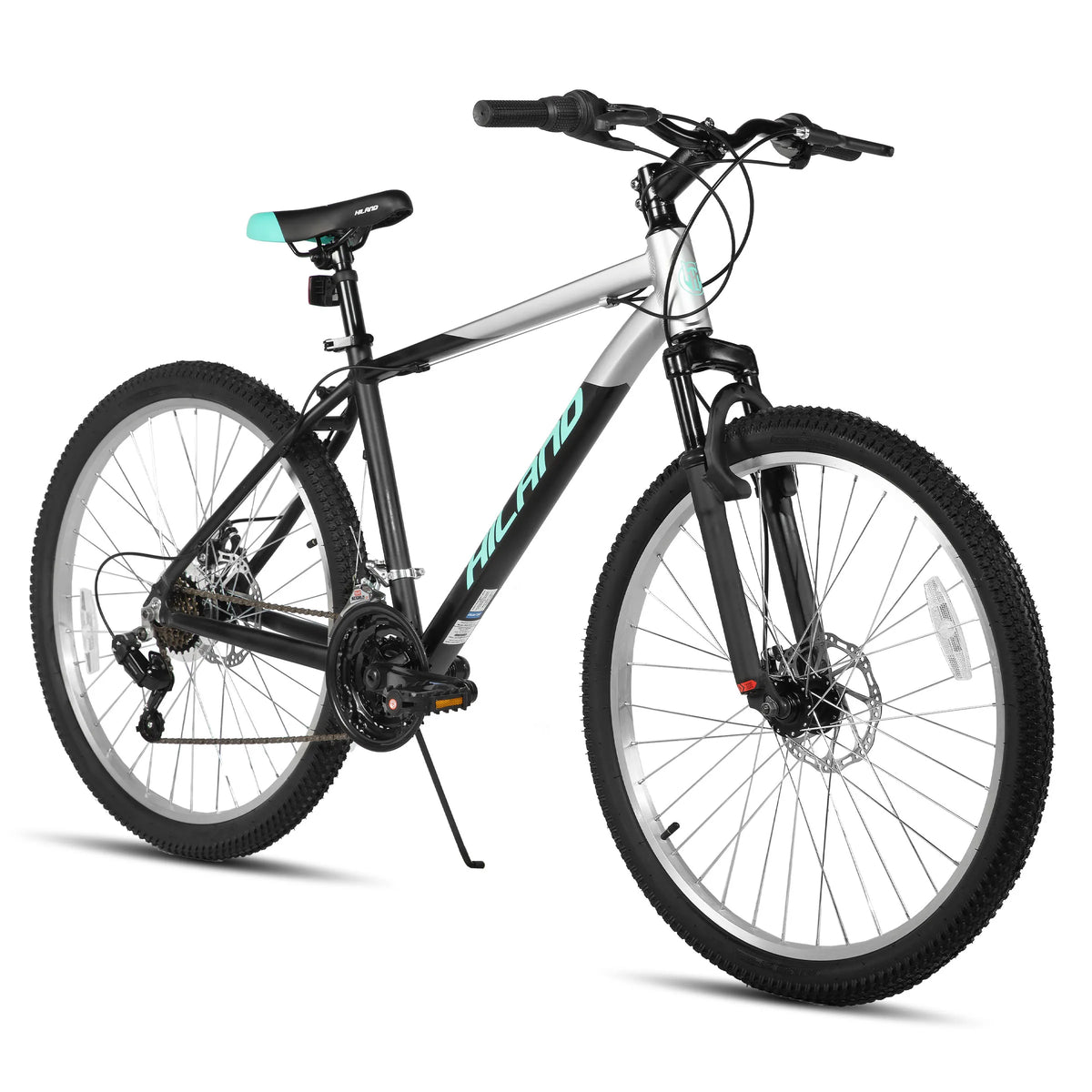JOYKIE HILAND 24Inch Aluminum Mountain Bike 18Speed Mechanical Disc Brake Suspension Fork Aluminum Rim 85% SKD Adult MTB Bicycle MegaBDM
