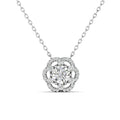 GRA Moissanite Jewelry With GRA Certificate Crafted 925 Sterling Silver Flower Pendant Necklace for Women Destiny Jewellery