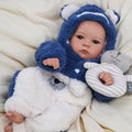 Babeside Ready to Ship Lifelike Reborn Baby Tate 17 Inch Newborn Reborn Dolls Cloth Body Plush Bear Outfit Baby Doll Quick Ship MegaBDM
