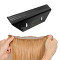 Custom Logo Acrylic Durable Black Tool Wall Wig Rack Hair Extension Holder