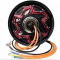 12x3.5J 12 Inch QS 72V 5000W Brushless Gear Hub Motor with IP65 Waterproof Disc Brakes for Rear Electric Motorcycle E Bike MegaBDM