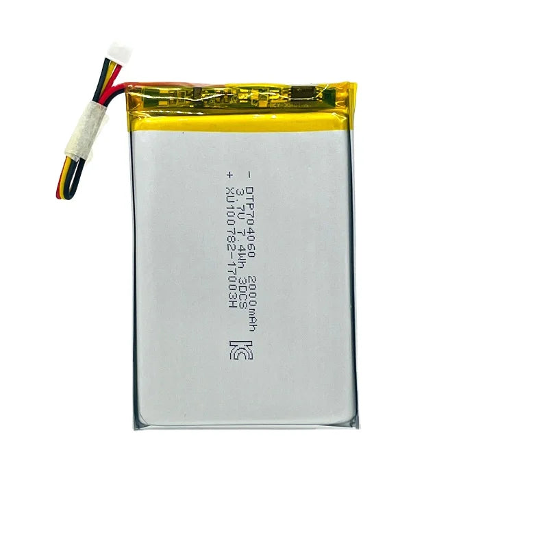 Wholesale 2000mAh Solid State Polymer 3.7V Lithium Battery Li-Ion Pouch for Home Appliances 704060 3.7v 2000mah Lipo Battery