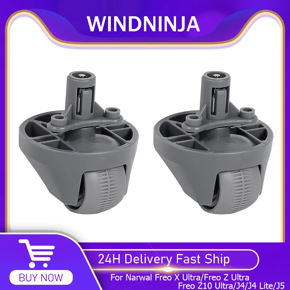Front Wheels Replacement Part for Narwal Freo X Ultra/Freo Z Ultra/Freo Z10 Ultra/J4/J4 Lite/J5 Robot Vacuum Cleaner Accessories