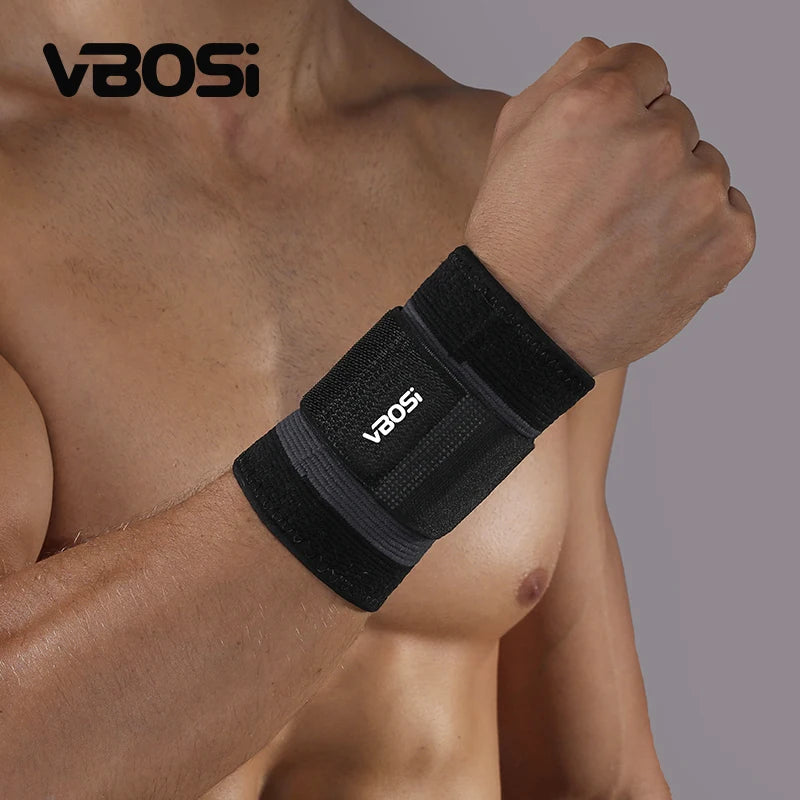 VBOSI Custom Adjustable Nylon Wrist Support Breathable Elastic Wristband Wrap Protector with Belt Available in Colorful Options MegaBDM