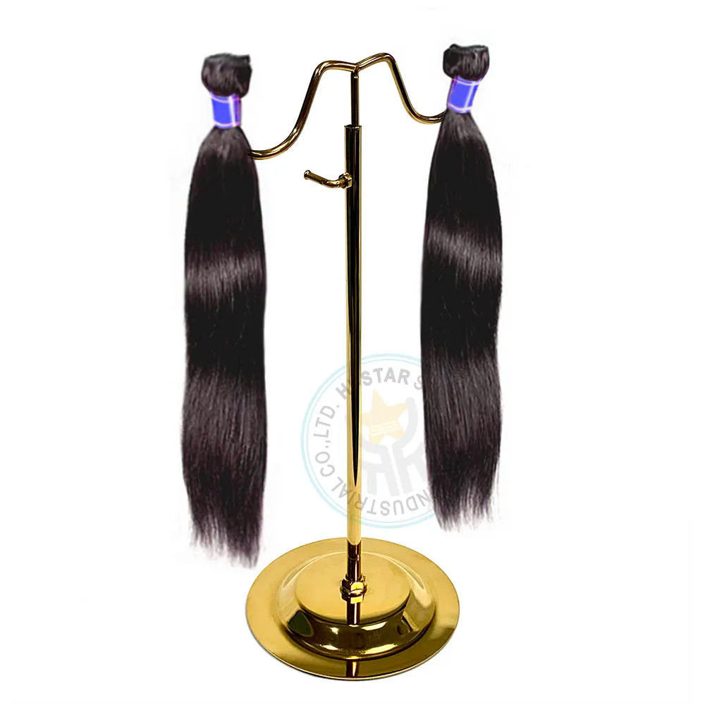 Gold Silver Stand Rack Wig Hair Extension Display for Salon