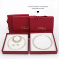 Large Inventory Wholesale Sales of Red Jewelry Pearl Necklace Boxes with Bags