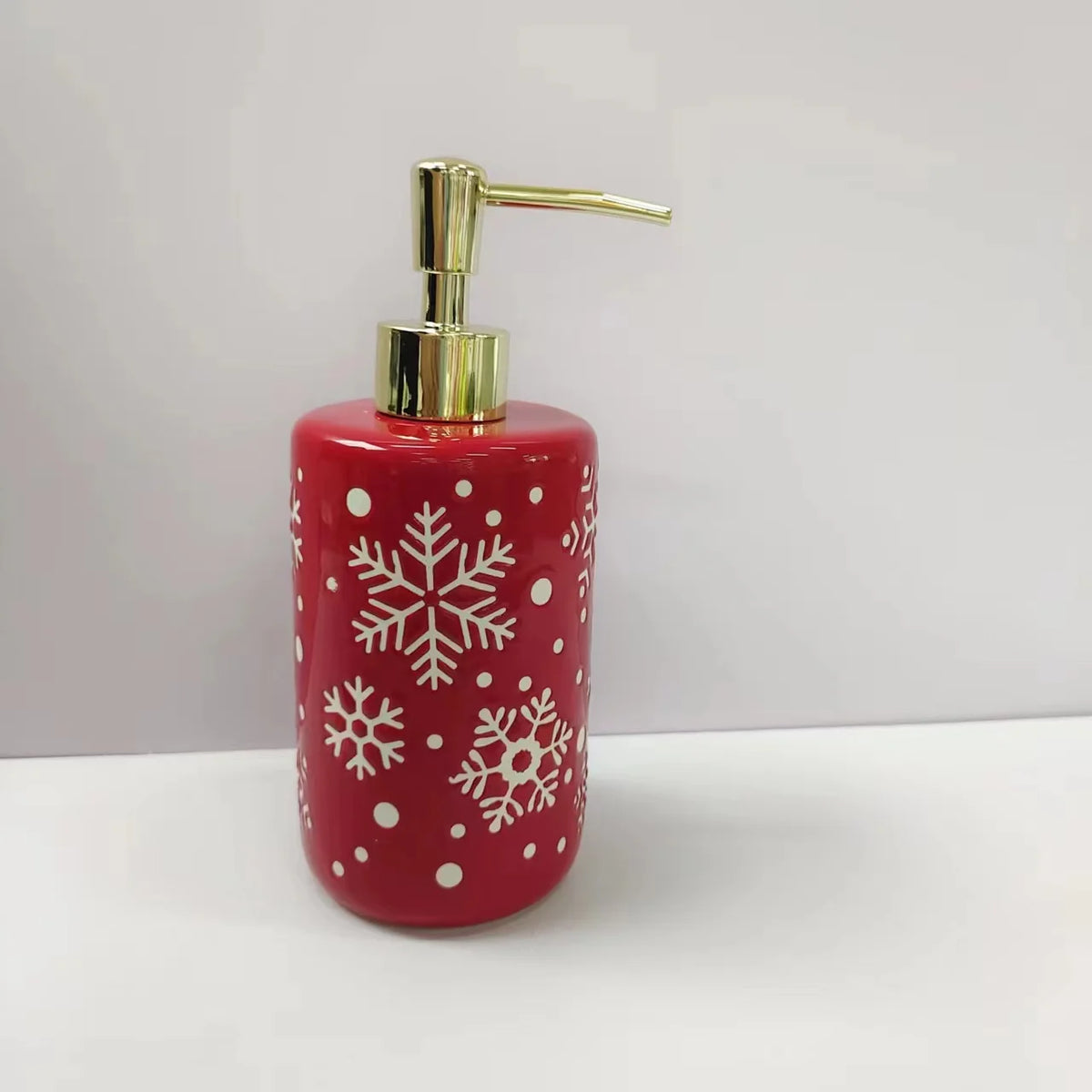 Eco-Friendly Modern Ceramic Soap Dispenser Bottle Round Accessory for Home Hotel Shower Room Bathrooms MegaBDM
