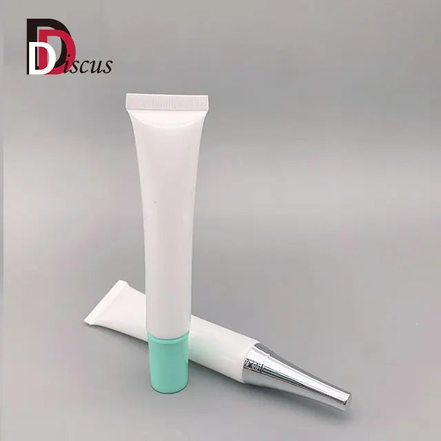 Luxury 20ml White Soft Plastic Screw Cap Eye Cream Hand Cream Tubes Custom Logo Cosmetic Packaging for Skin Care