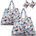 Eco-Friendly Lightweight Recycled Nylon Shopping Tote Bag Waterproof Foldable Grocery Bag Tearstop Washable Letter Patterned