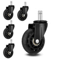2.5Inch PU Swivel Office Chair Casters with Insert Rods for Ergonomic Workspaces Gym & School Use-Eco-Friendly & Durable MegaBDM