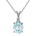2022 Natural Gem Stone Jewelry 925 Sterling Silver Birthstone Topaz Pendant Vintage Necklace for Women Destiny Jewellery