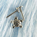 Wholesale Children's Wedding Miniature Sea Turtle Internal Thread Lip Piercing Earing G23 Titanium Flat Back Tragus Lip Piercing