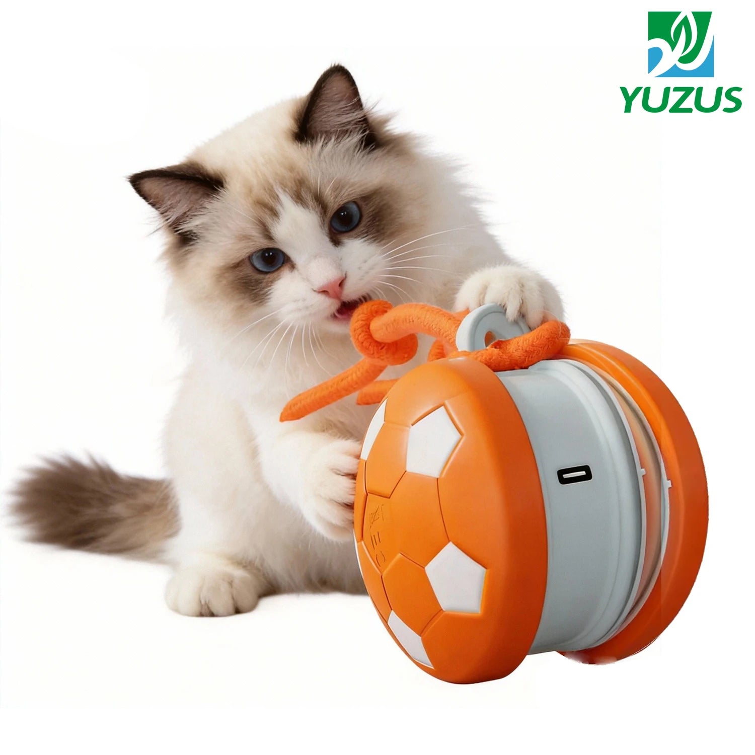 Intelligent Automatic Rolling Pet Toy Interactive Electric Ball with Obstacle Avoidance for Cats and Dogs