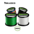 Line Fishing Braided Multifilament 9x Fishing Line 1000 Meters Floating Line Synthetic PE Fishing Line for River Lake Stream