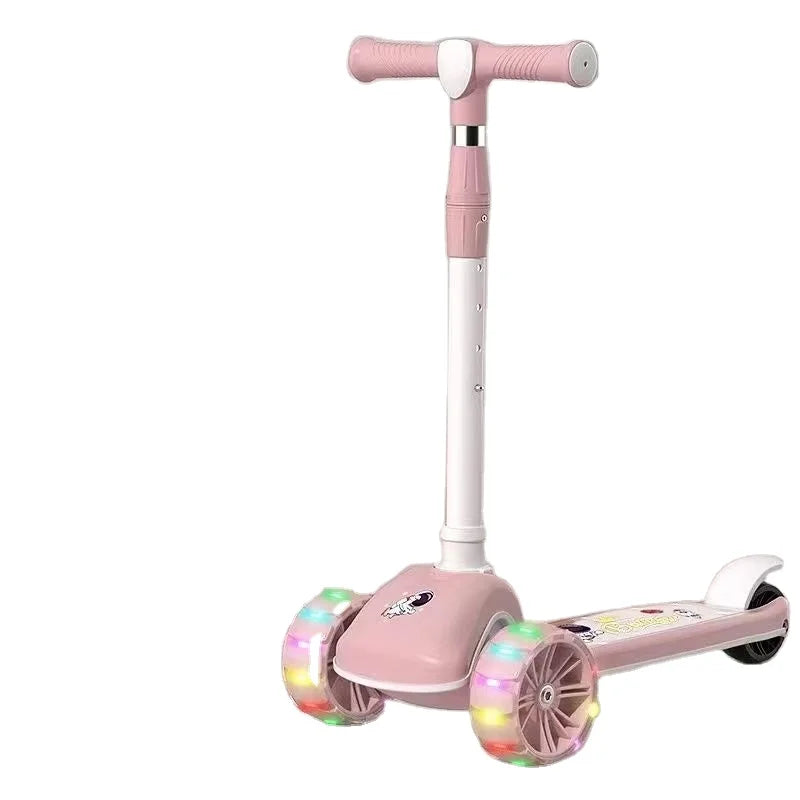 New Popularity Lightweight Cheap Height Adjustable Self Balance Kick Scooter 3 Flash Wheels Foot Scooter