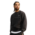 Heavyweight Cotton Fleece Crew Neck Sweatshirt Unisex Oversized Drop Shoulder O Neck Pullover Custom Logo 420GSM Pullover