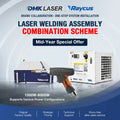 CE Certified Raycus SUP TEYU 3 in 1 Handheld Laser Welding System 1500W to 6000W Complete with Water Chiller MegaBDM