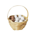 1/6 1/12Doll House Simulation Miniature Mini Egg Vine Basket Model Decor Gift