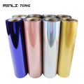 Renlitong Pu Soft Metal Shinny Gold Heat Transfer Vinyl High Quality Cricut Heat Press Vinyl Iron on for Shirts Printing