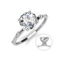 Affordable Priced 1ct - 2ct Moissanite Women Jewelry Luxury 925 Silver Resizable Wedding Engagement Ring Destiny Jewellery