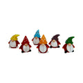 Handmade Lampworking Custom Glass Santa Claus Animal Figurine Miniature Home Decor 3.5x2.5cm Multi-functional Holiday Gifts