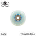 PU Furniture Caster Wheel 60mm Sky Blue Polyurethane WB04060LT90-1 YEOU CHERNG MegaBDM