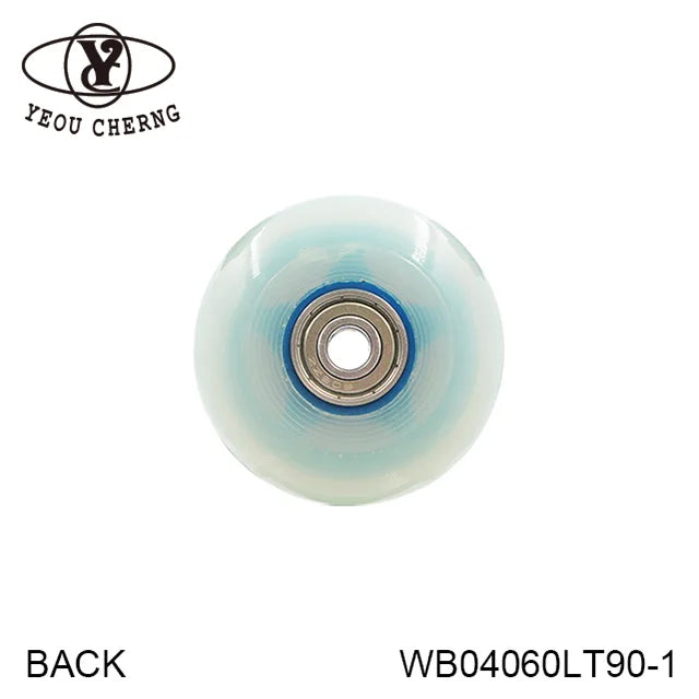 PU Furniture Caster Wheel 60mm Sky Blue Polyurethane WB04060LT90-1 YEOU CHERNG MegaBDM