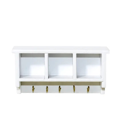 1/6 1/12 Doll House Simulation Miniature Wood Art Deco Furniture a Closet Model Wall Mount High Quality Decor Gift