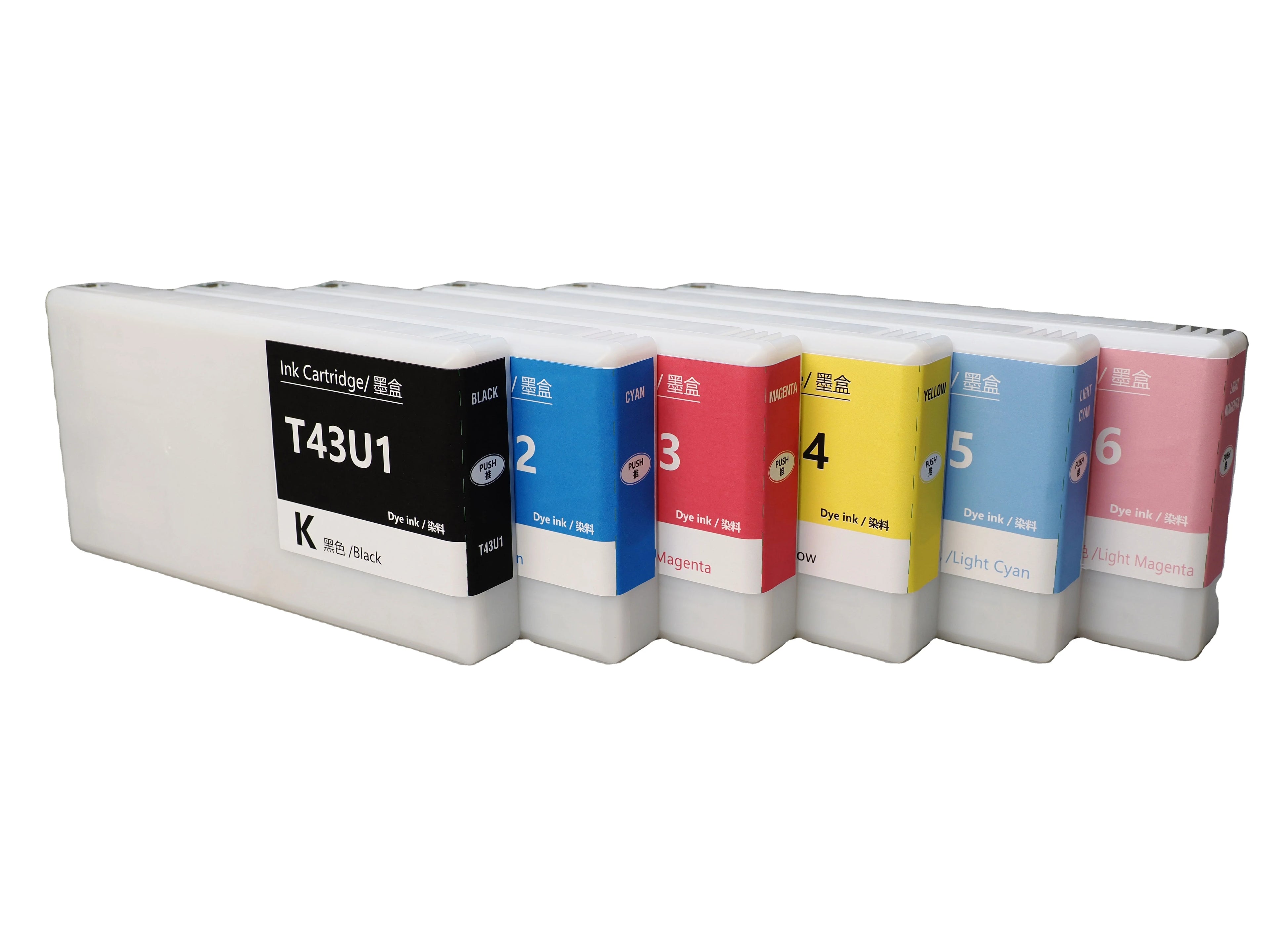 Tatrix 6 Colors T43U1 T43U6 Compatible Ink Cartridge T43U4 for Epson Surelab SL- D800 Printer